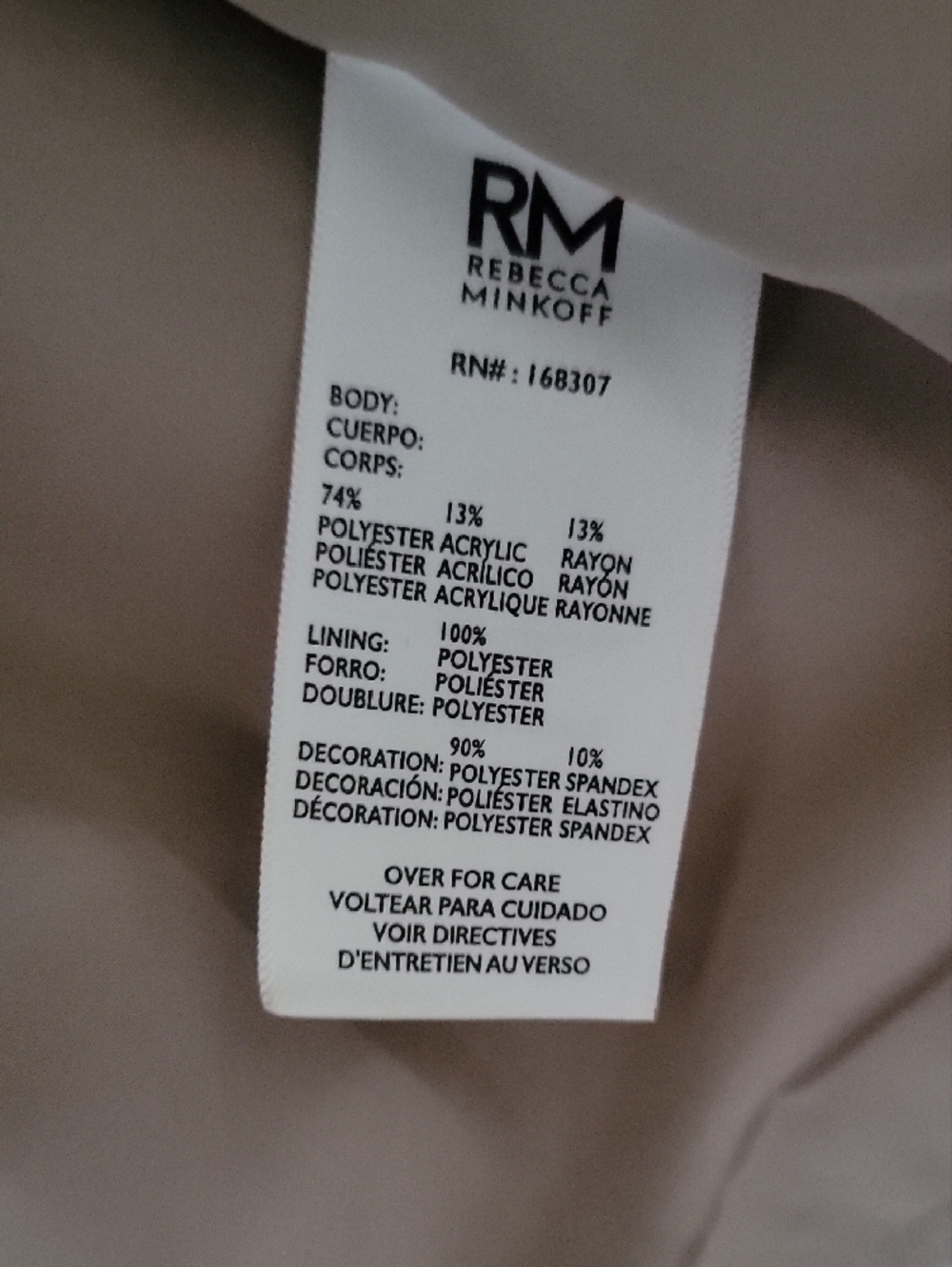 RM Rebecca Minkoff Taupe Fringe Zip-Front Jacket - Picture 8 of 13